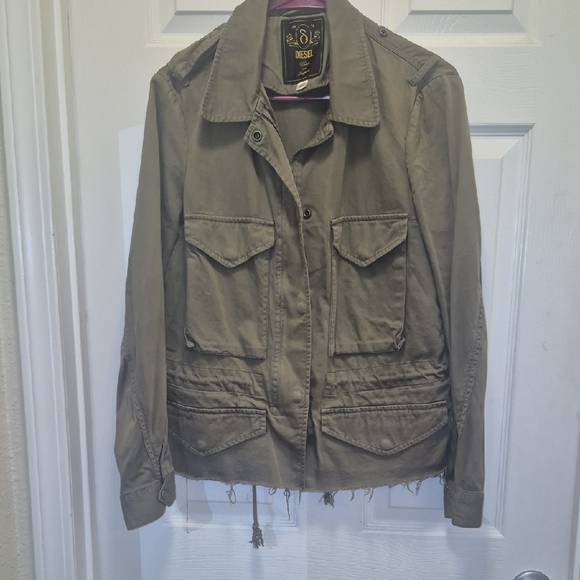 Diesel Jackets & Blazers - Diesel Dark Green Utility Jacket